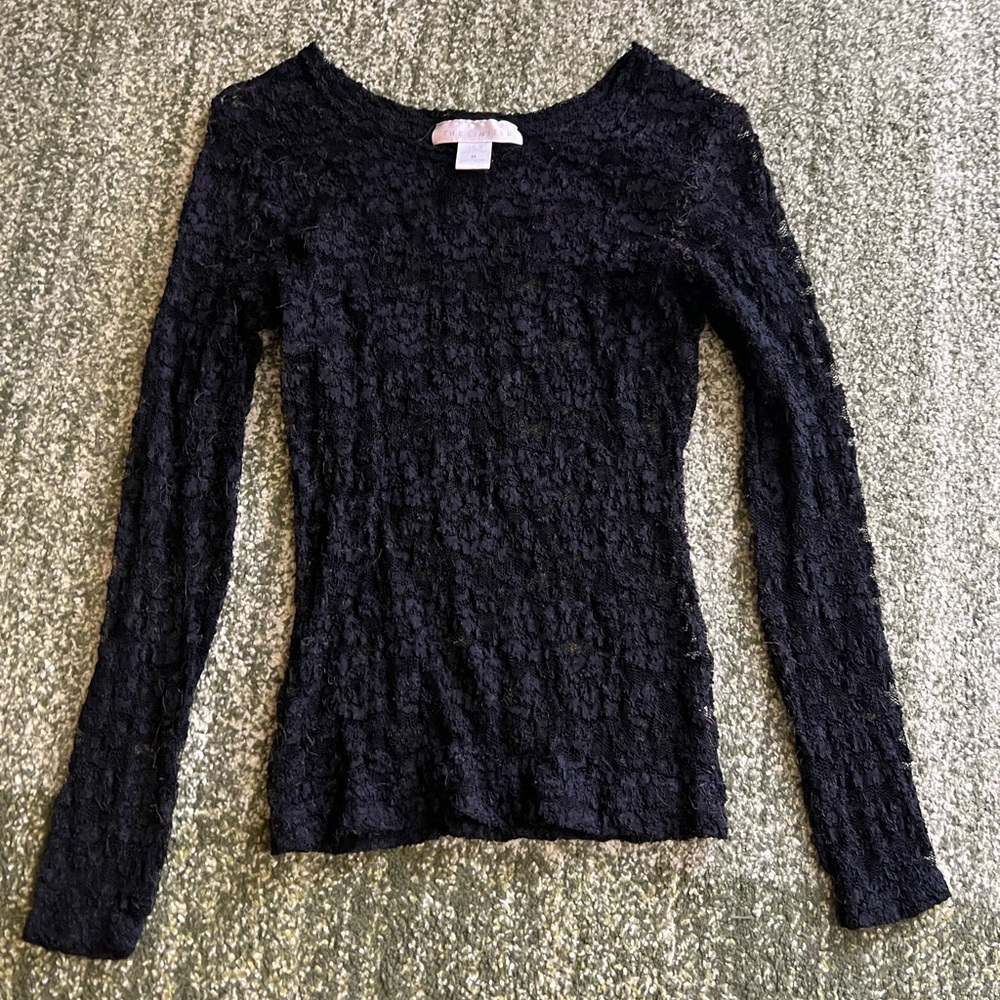 lacey sheer long sleeve